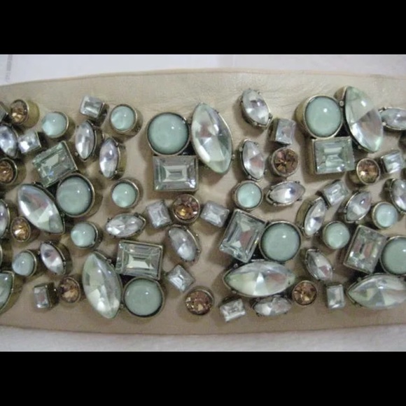 Betsey Johnson Mint & Bronze Wide Cuff Bracelet - Picture 6 of 8